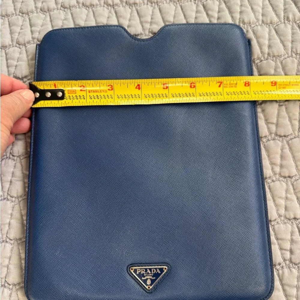 Prada Blue Saffiano Leather IPAD Case